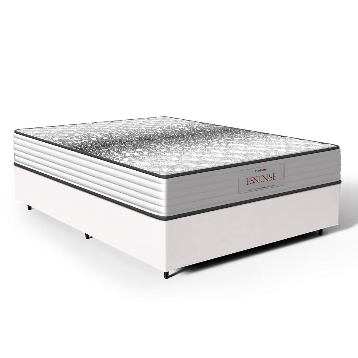 Cama Box Com Colchão De Molas Ensacadas Double Face Essence Probel Casal 138cm