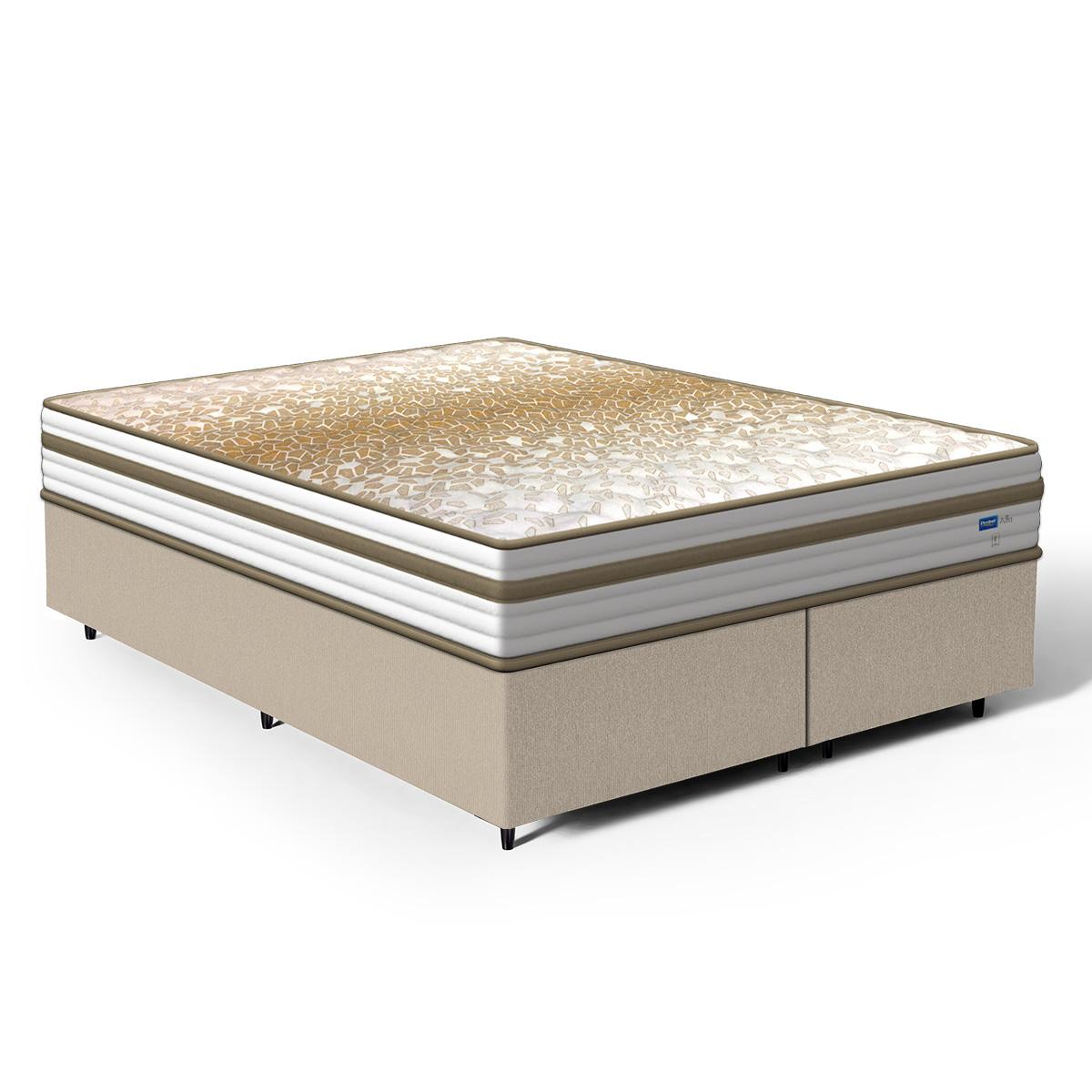 Cama Box Com Colchão De Molas Ensacadas Double Face Pillow Euro Alfa Probel Queen 158cm