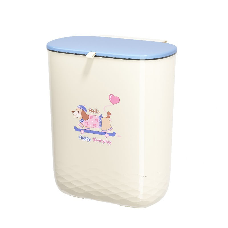 Compartimento De Mesa Cute Dog Design Com Tampa De Plástico De 26 X 15,5 X 31 Cm