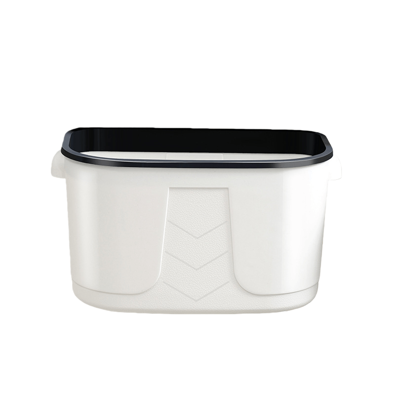 Lixeira De Mesa Montada Na Parede Lata De Lixo De Plástico Branco 370g