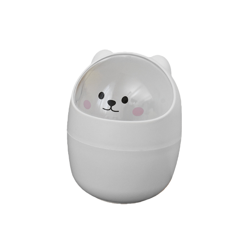 Lata De Lixo De Mesa Cute Bear Design Plastic 140 G