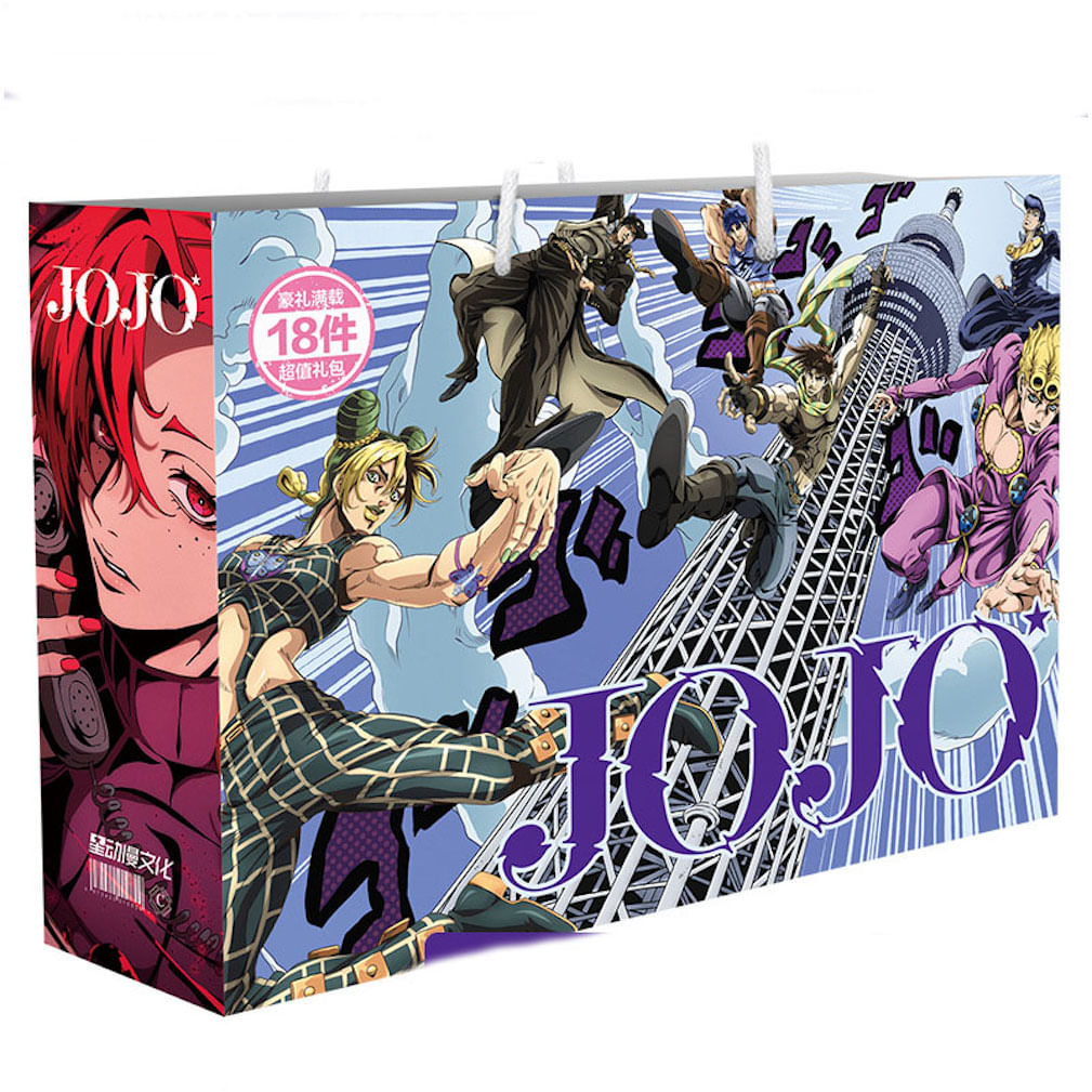 Box Set Jojo's Bizarre Adventures Anime Mangá, Pacote De 18 Unidades