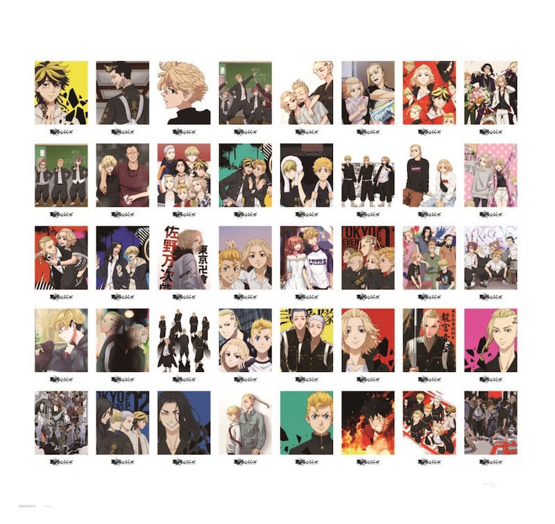 Cartões Fotográficos Lomo Card Tokyo Anime, Pacote De 40 Unidades, Papel De 6 X 8 Cm