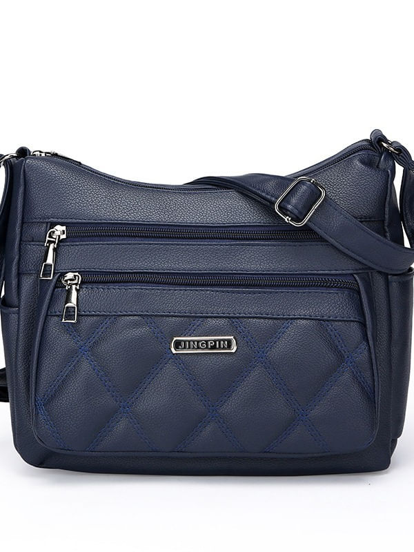 Bolsa De Ombro Tiracolo Feminina Em Couro Pu Acolchoado