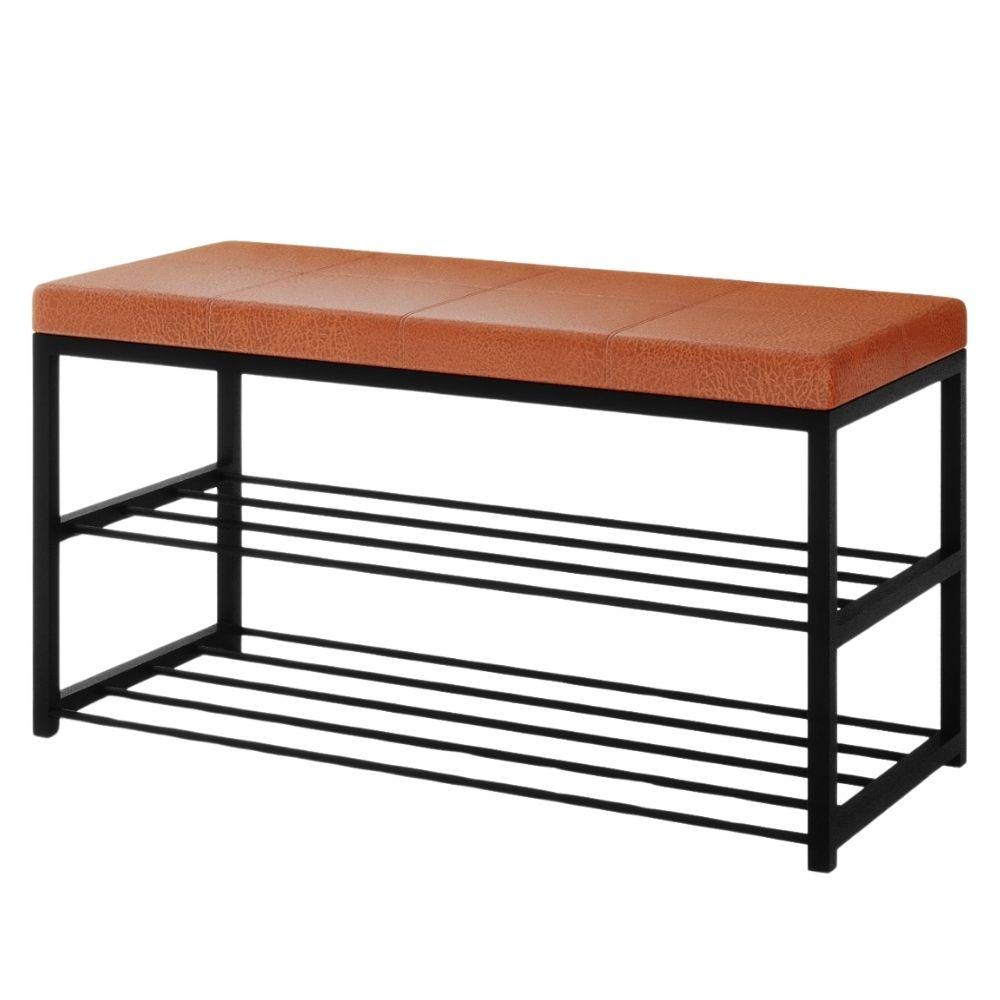 Sapateira 02 Prateleiras Industrial Elegance Corino New Dallas Vconcept