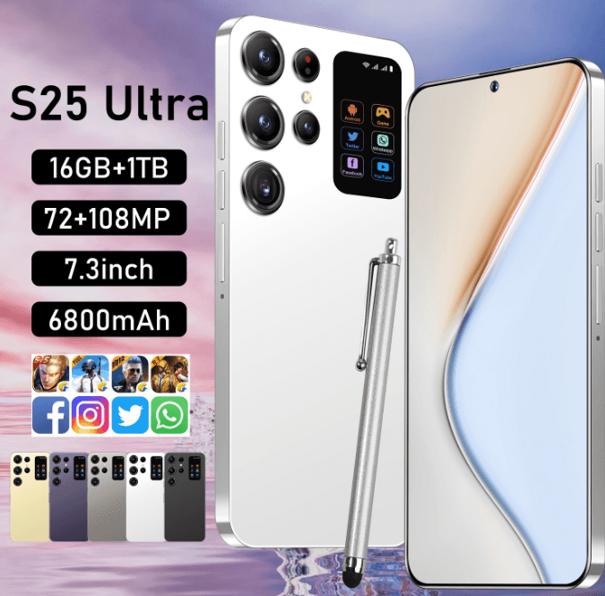 Smartphone Stqc S25 Ultra 16 Gb De Ram + 1 Tb De Armazenamento Branco