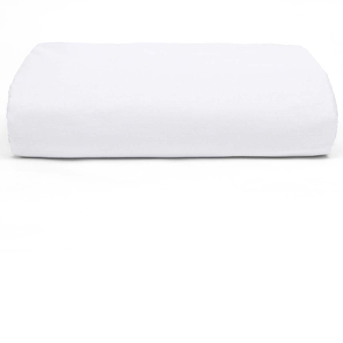 Lençol Avulso Com Elástico Solteiro 230 Fios Essencial - Buettner Branco