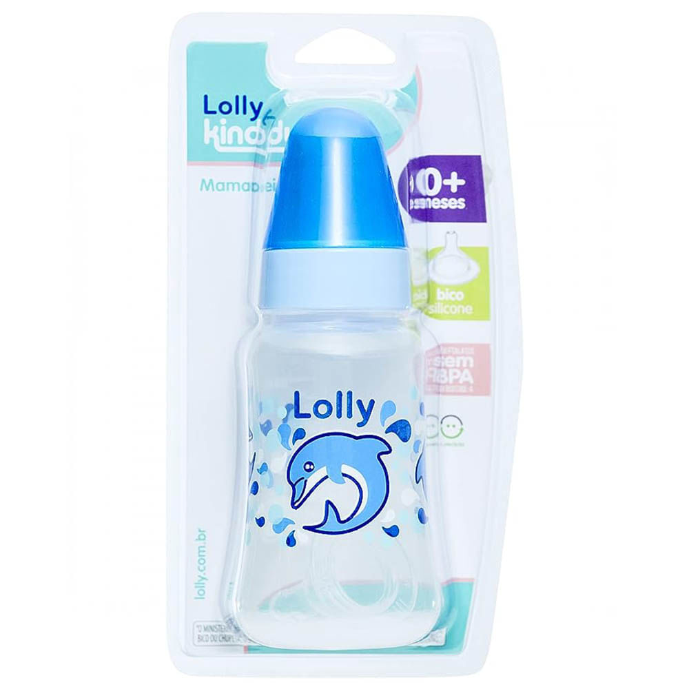 Mamadeira 160ml Oceano Azul Lolly Kinddy
