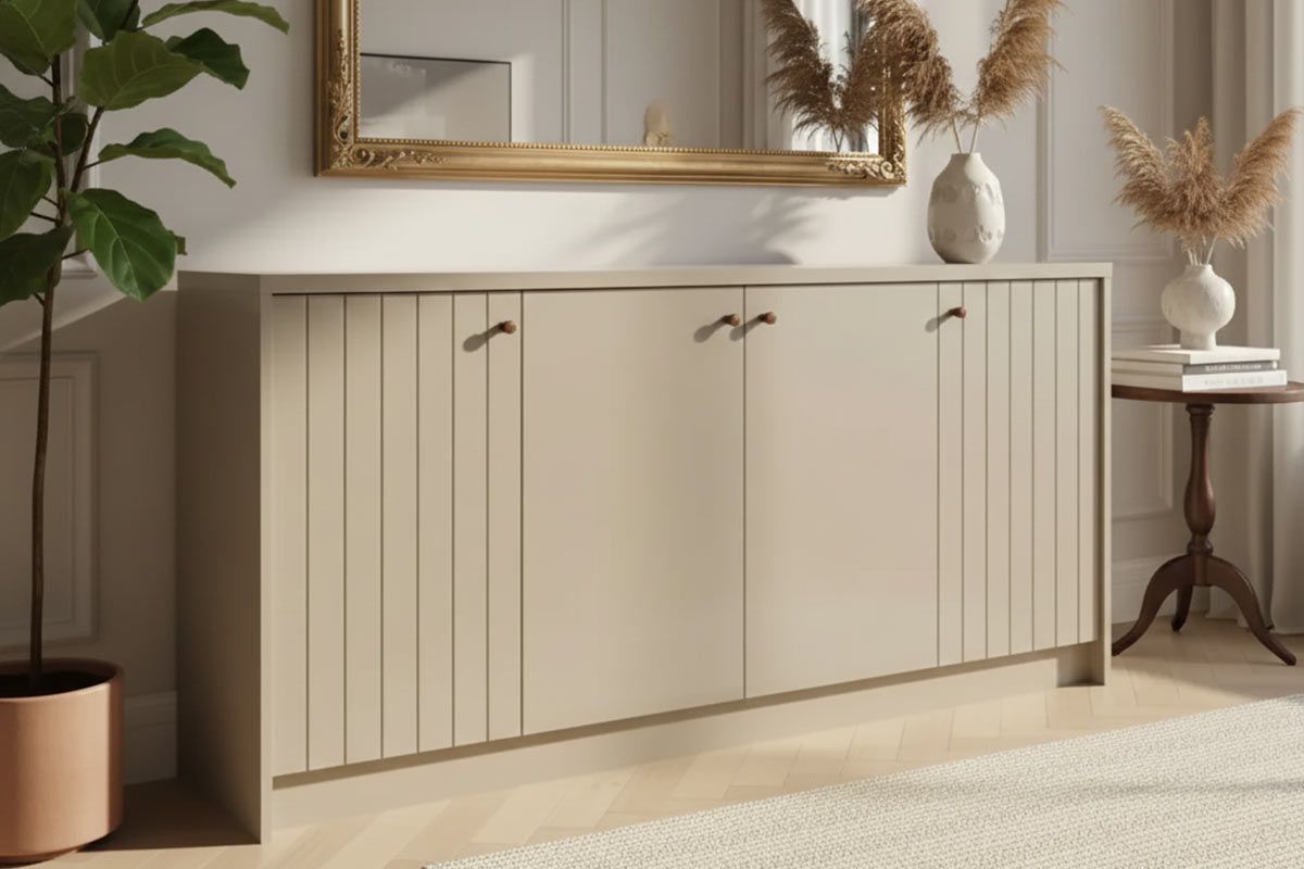 Buffet De Sala Jantar Lia 4 Portas Off White Cimol