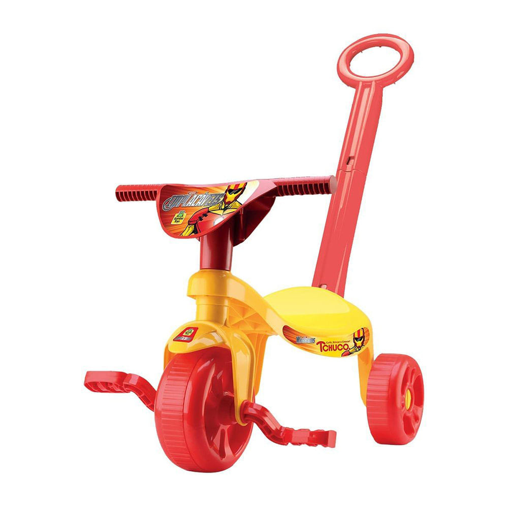 Triciclo Infantil Com Haste Removivel Tchuco Implacaveis Samba Toys