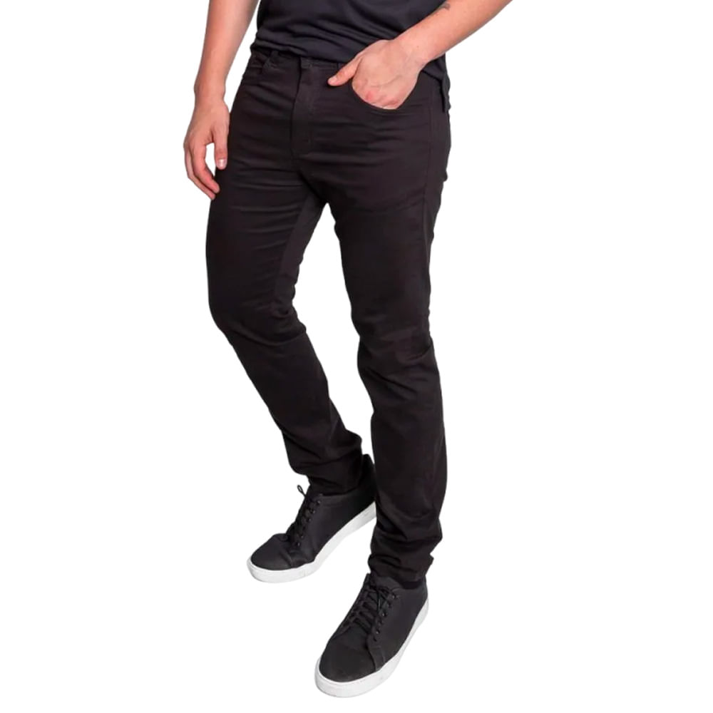 Calça Ecko Masculina Sarja Slim Preta J899a