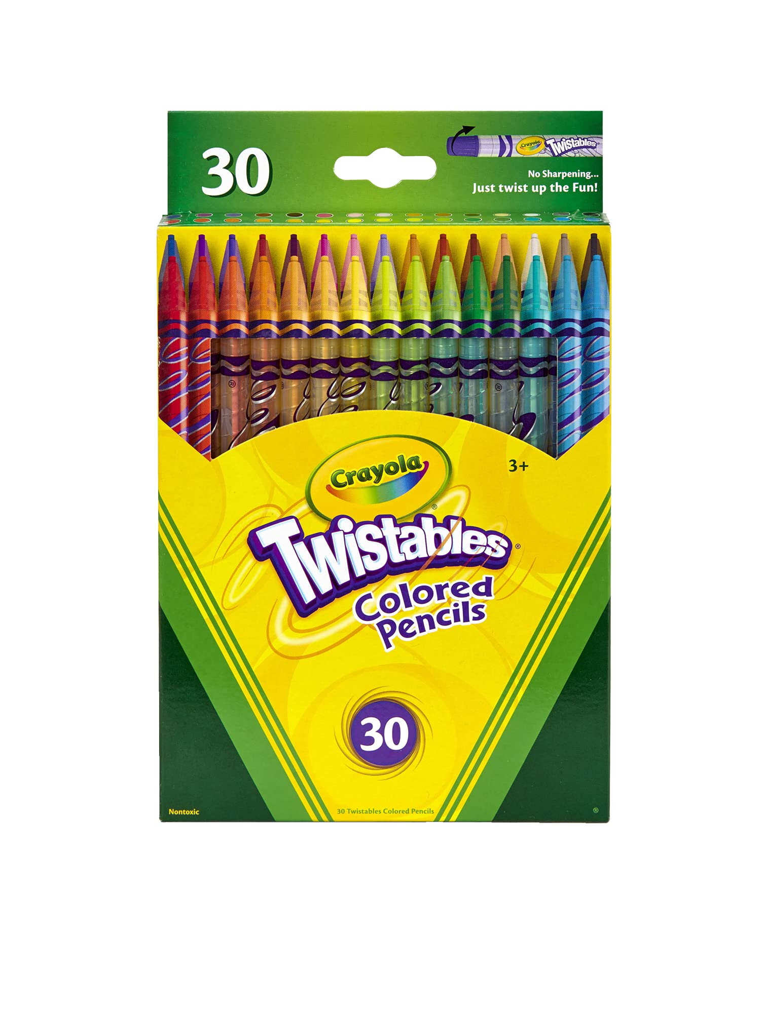 Lápis De Cor Crayola Twistables Always Sharp 30 Count Kids