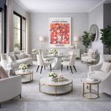 Quadro Canvas New London Flower Market 40x30cm Mold Branca