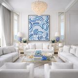 Quadro Canvas La Mer 70x50cm Mold Preta