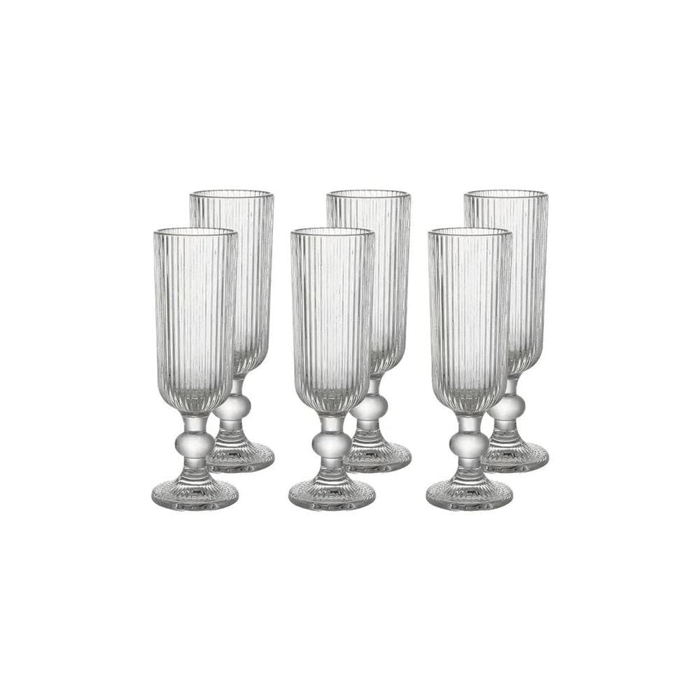 Conjunto De Taças Para Espumante Haus Concept Reluz 150ml 6 Peças Brinox