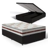 Cama Box Baú Com Colchão De Molas Ensacadas Anjos Classic Queen 158cm