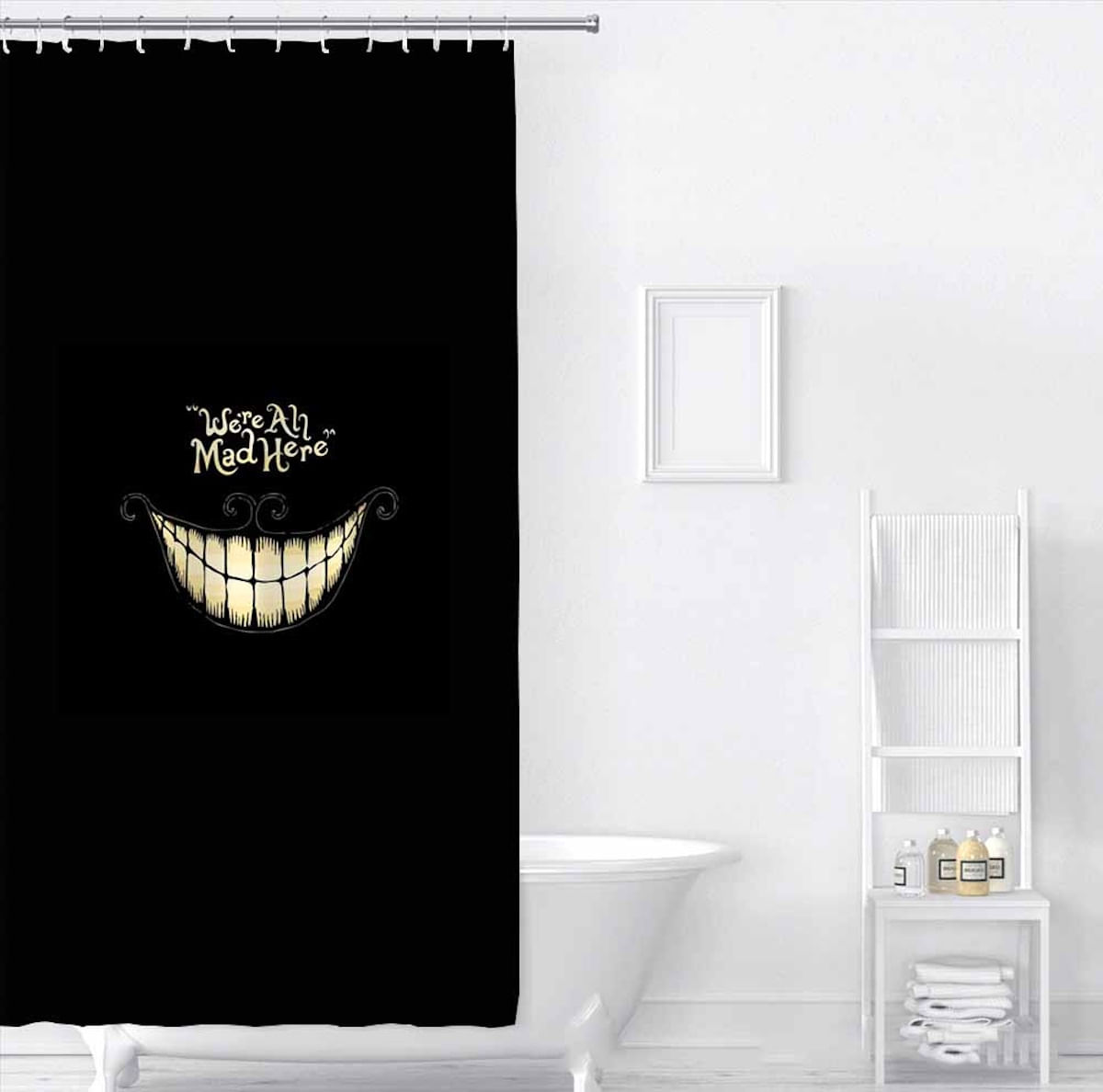 Cortina De Chuveiro Alices No País Das Maravilhas Cheshires Cats Anime