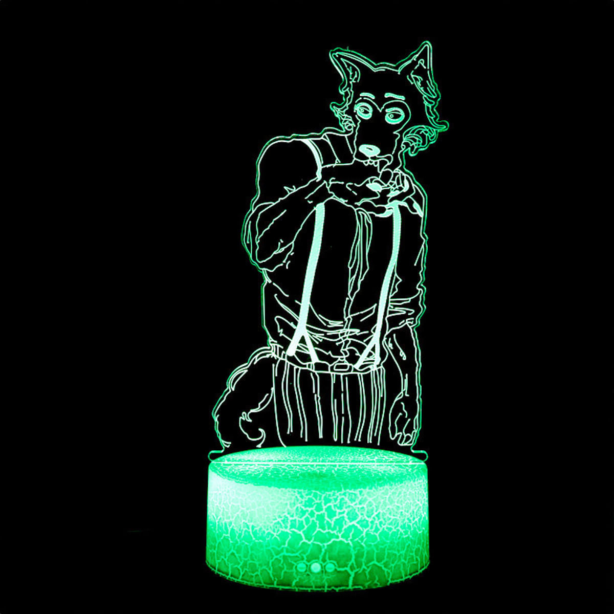 Lâmpada De Decoração De Anime Night Light Beastars Legoshi 3d Illusion