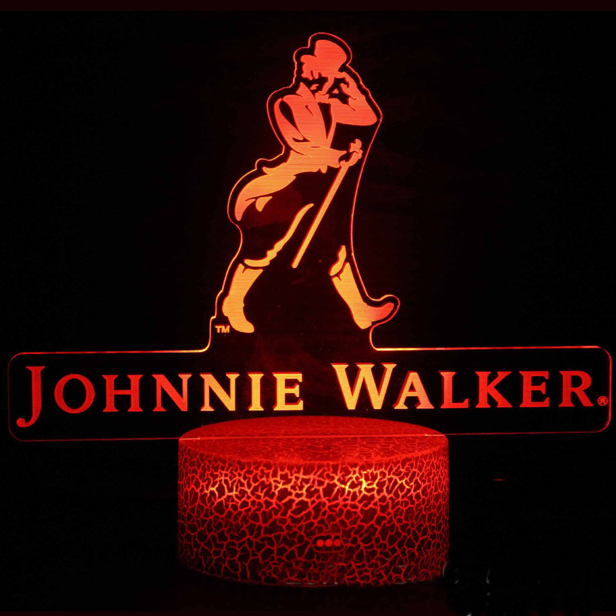 Lâmpada De Decoração De Anime Night Light Johnnies Walkers 3d Illusion