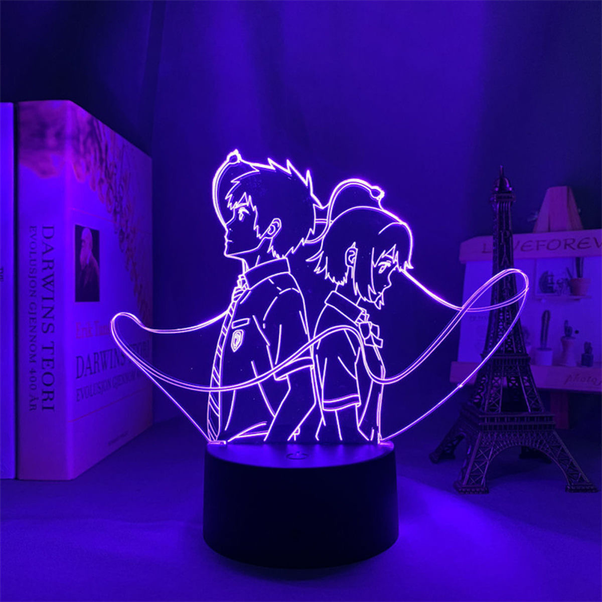 Lâmpada De Ilusão 3D Night Light Your Names Anime Decor