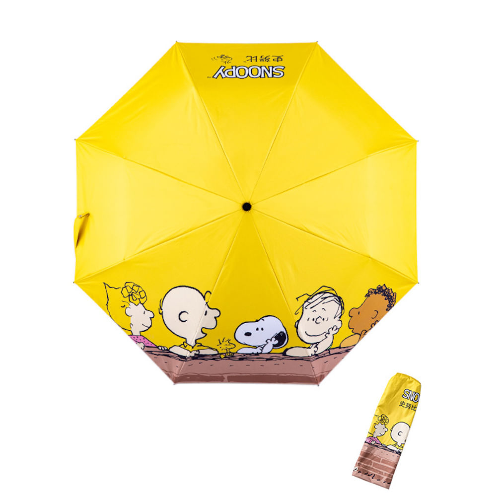 Guarda-chuva Snoopys Yellow Anime À Prova De Vento Resistente A Uv