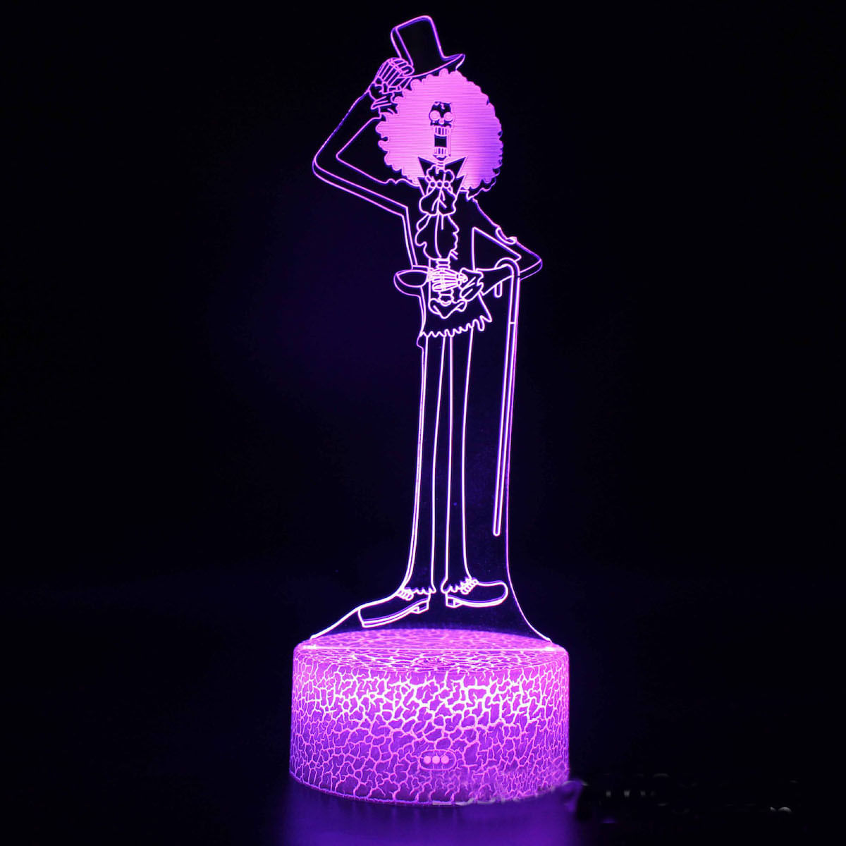 Lâmpada De Luz Noturna Brook Anime Decor 3D Illusion Com Usb