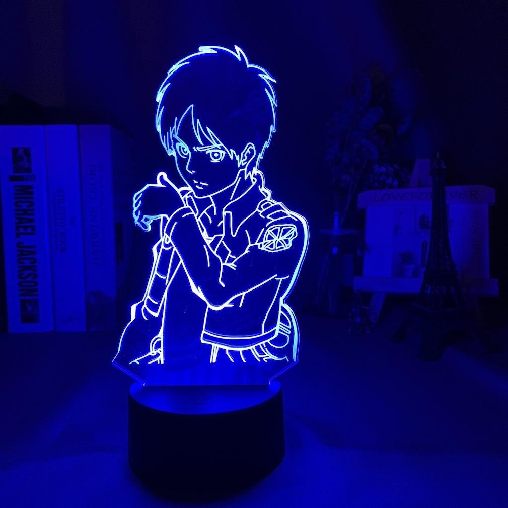 Led 3d Night Light Attacks Titans Para Quarto De Crianças