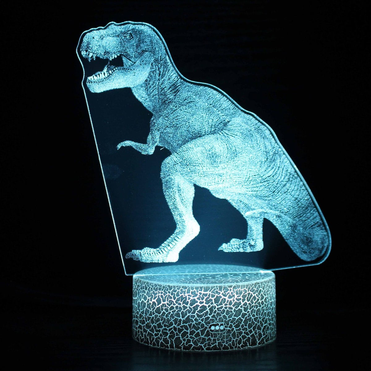 Lâmpada De Decoração De Anime Night Light Jurassics Dinosuar 3d Illusion