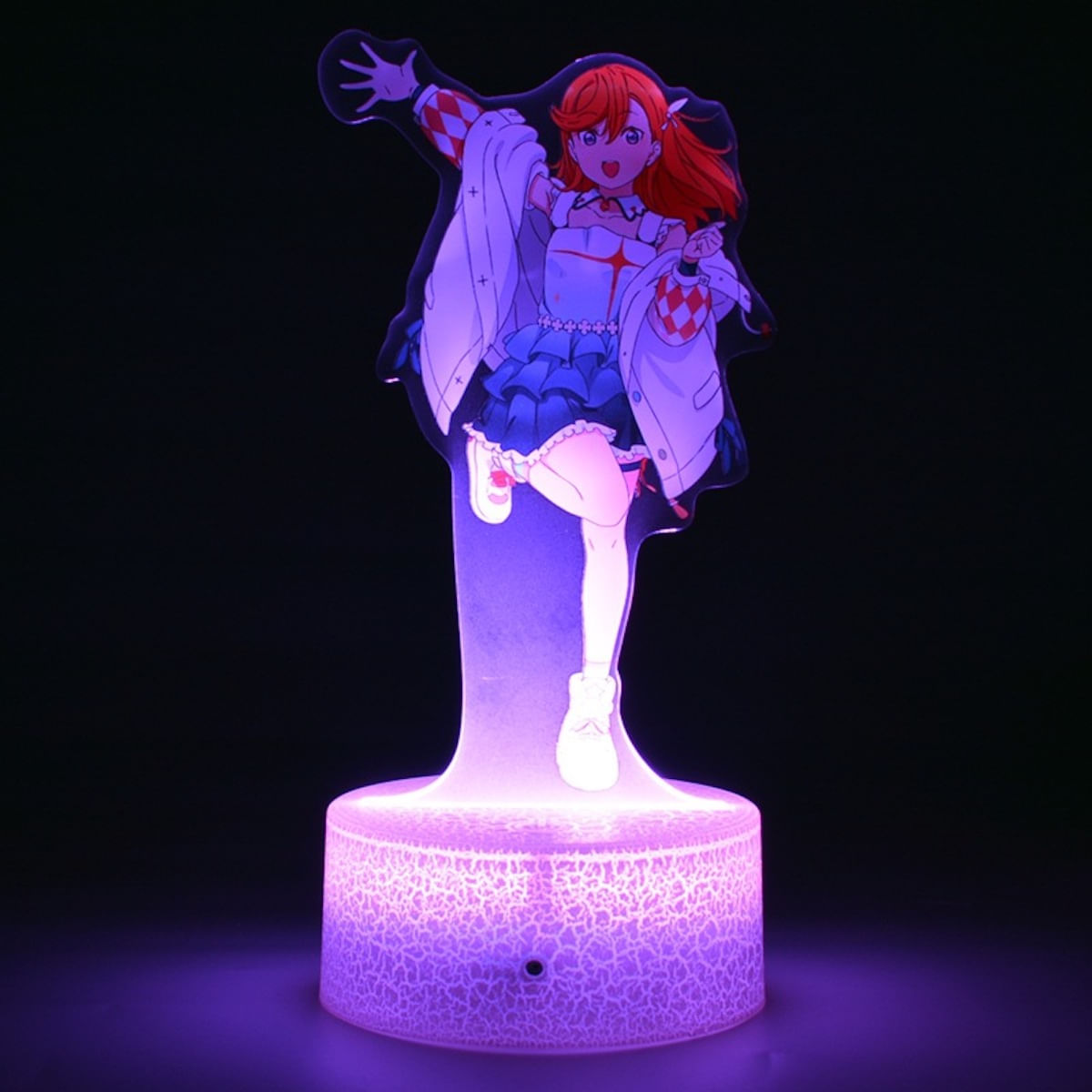 Lâmpada De Ilusão 3D Night Light Lamp Lovelives Anime Decor Lamp