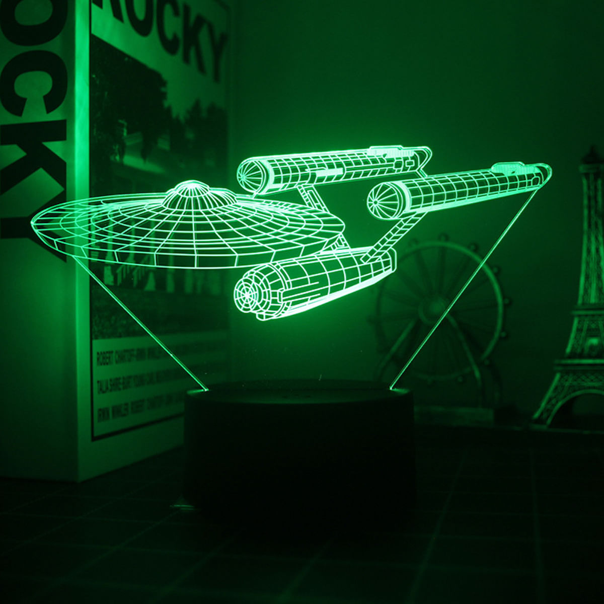 Lâmpada De Luz Noturna Treks Anime Decor 3d Illusion Com Usb