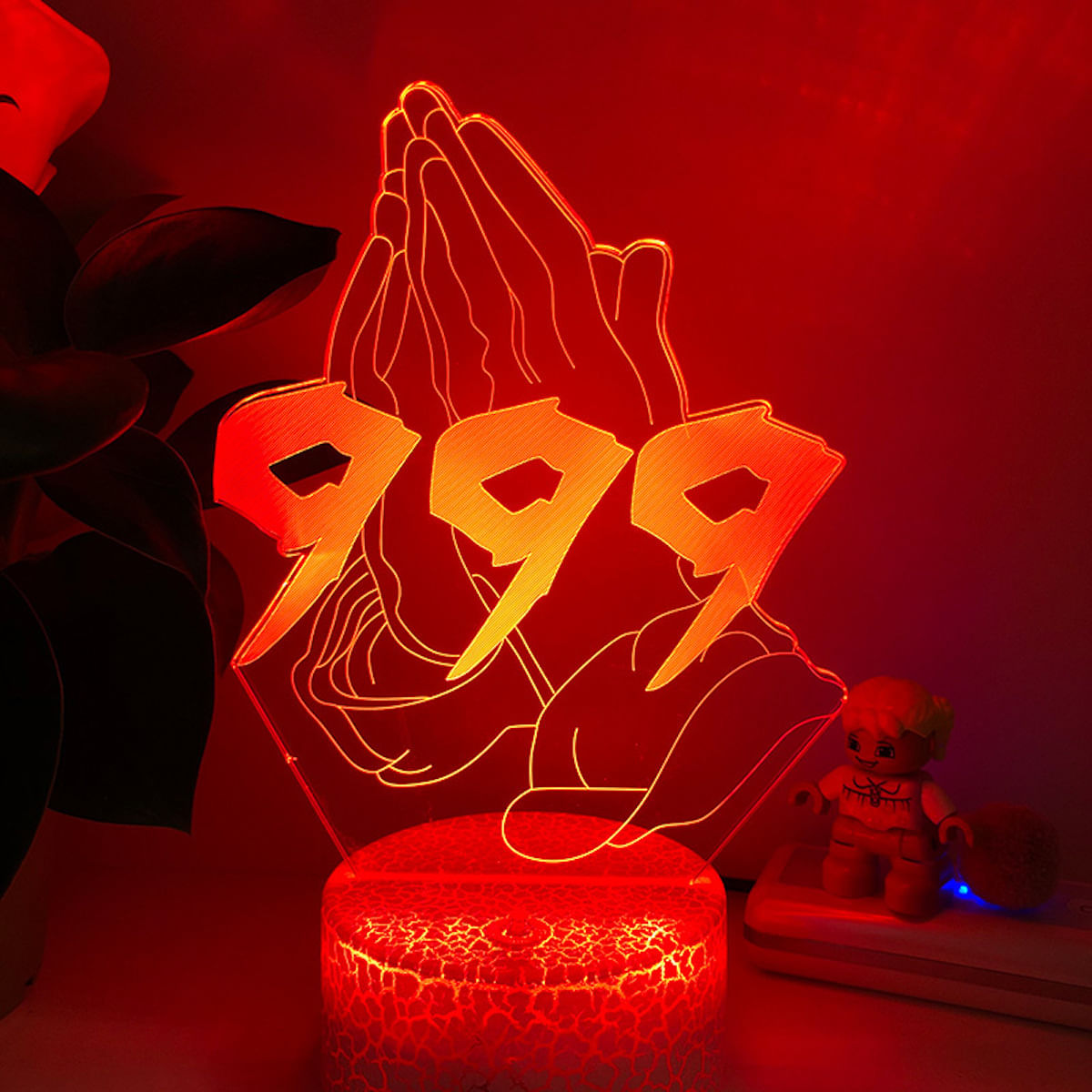 Lâmpada De Ilusão 3D Night Light Juices Wrlds Forever Anime