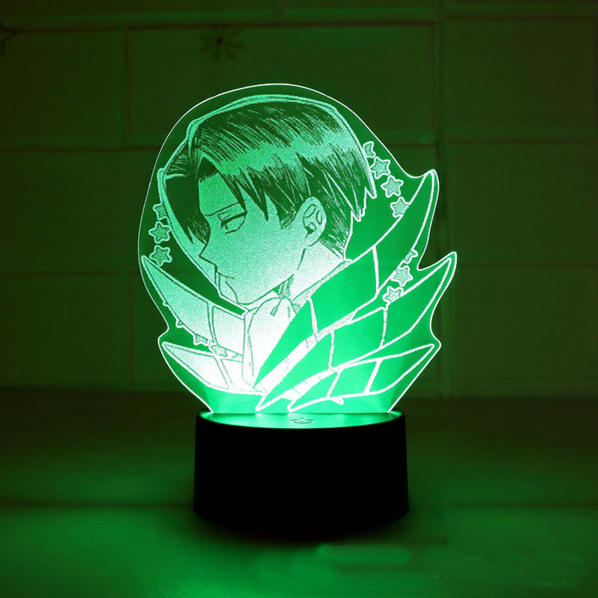 Lâmpada De Luz Noturna Attack On Titan Levi Ackerman, Decoração De Anime 3d