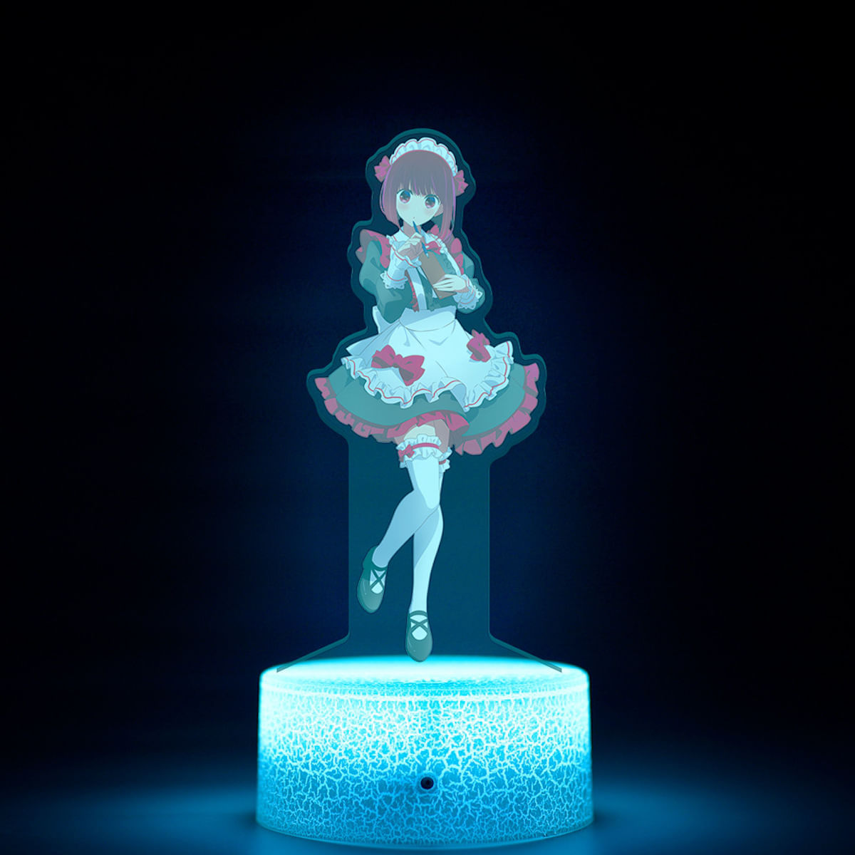Luz Noturna Oshis No Ko Arimakana Anime Decor 3d Illus Lamp