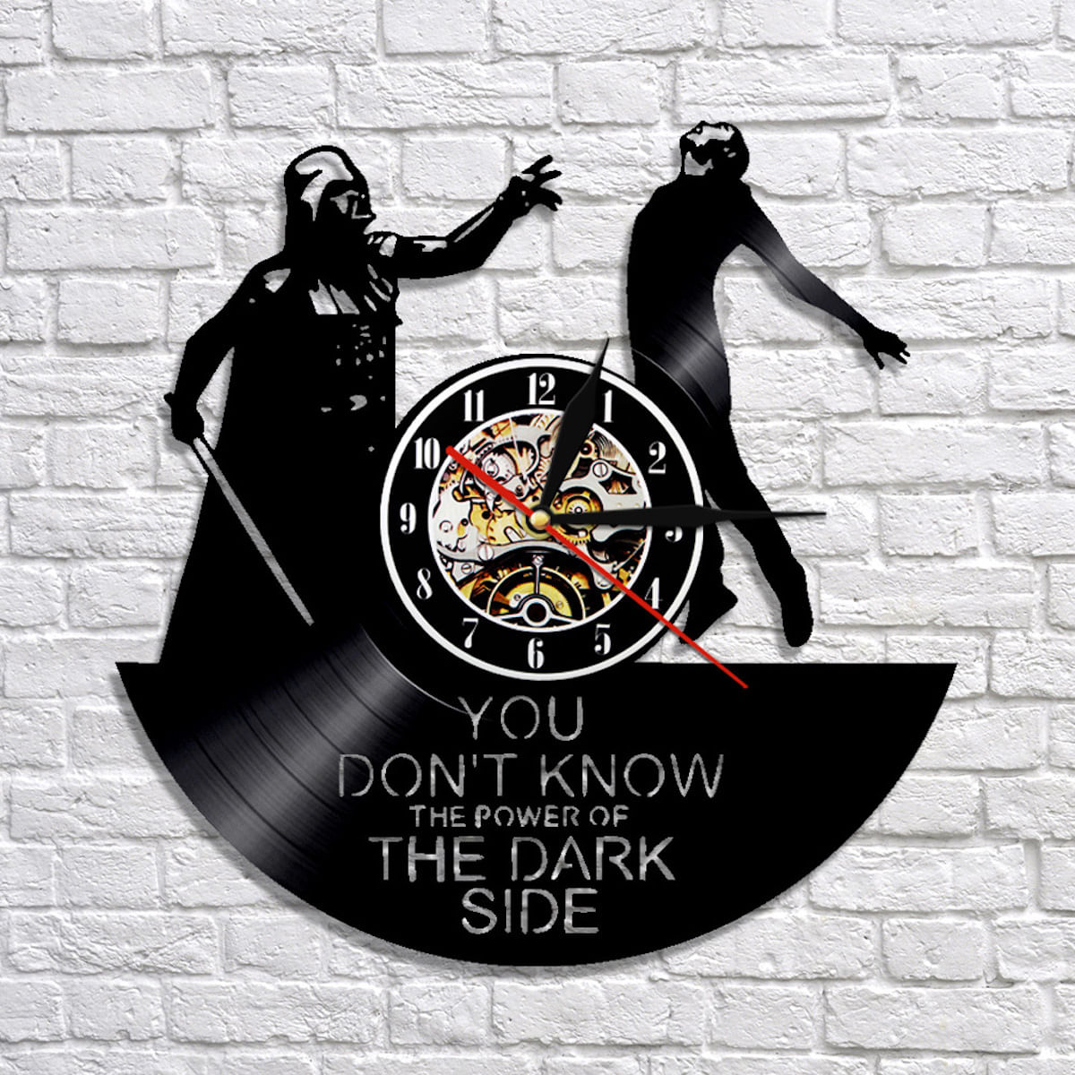 Relógio De Parede Darth Vader Anime Vinyl Disc 30cm