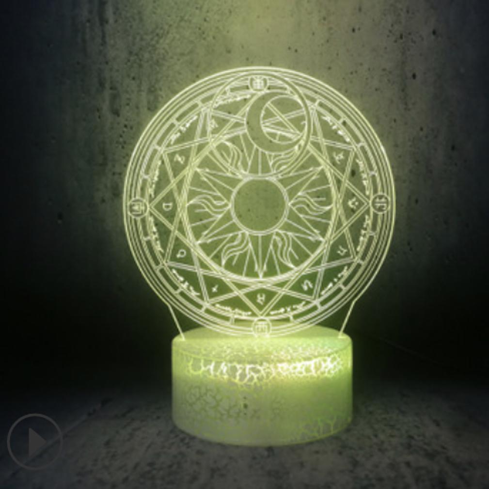 Lâmpada De Ilusão Led Night Light Magic Array 3d