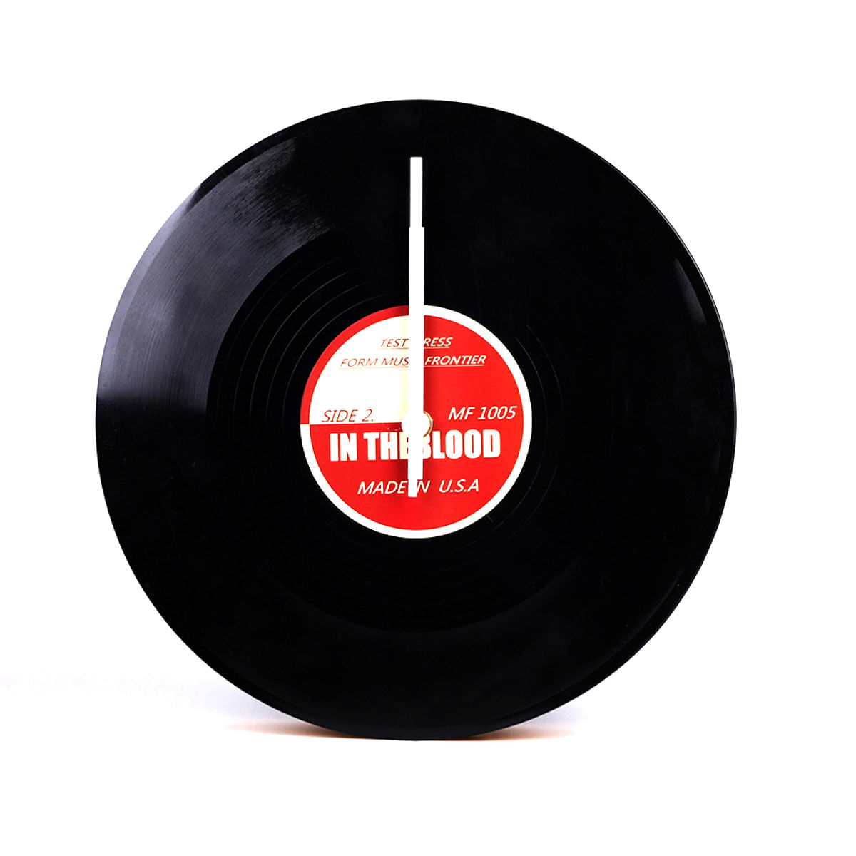 Relógio De Parede Creative Vinyl Record Anime Black 30cm