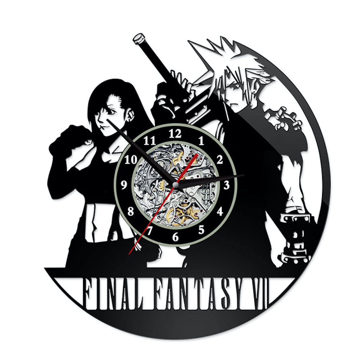 Relógio De Parede, Disco De Vinil, Final Fantasy Cloud Strife Anime