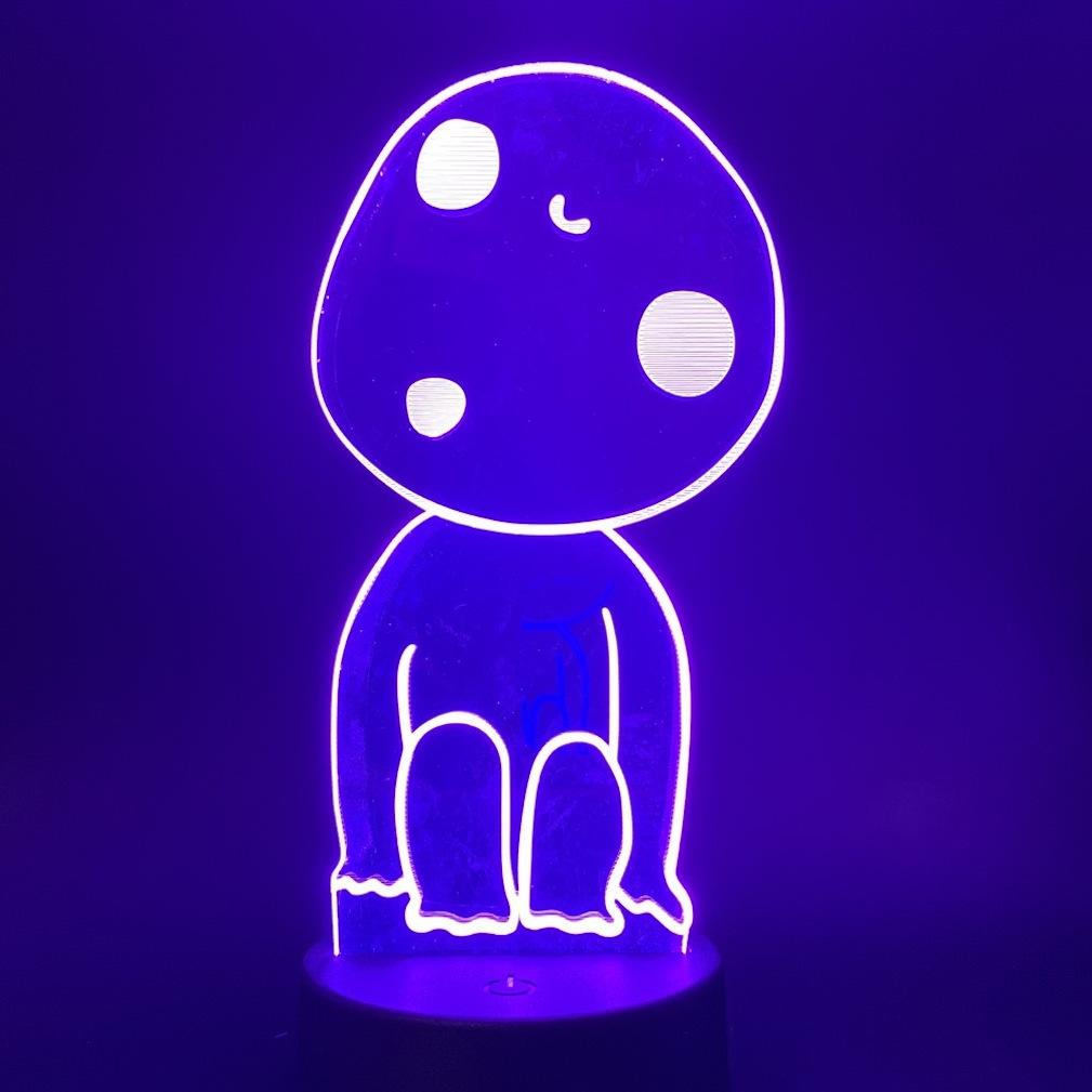 Candeeiro De Mesa De Quarto Infantil Led Night Light Princess Mononoke 3d