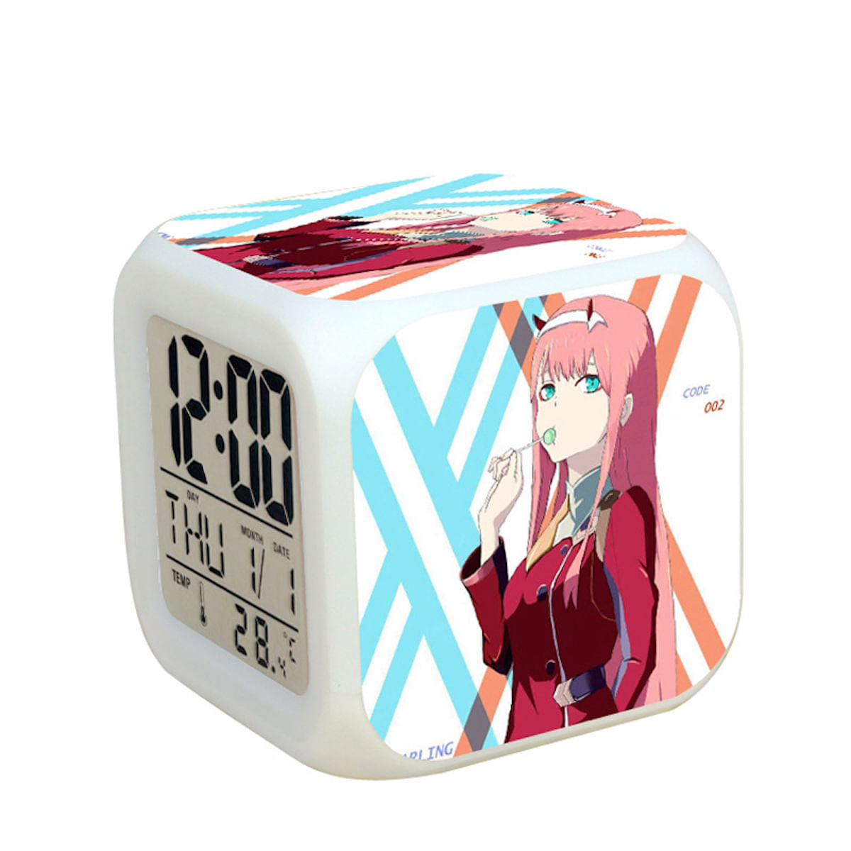 Despertador Darlings In Franxxs Anime Digital Led Com Data