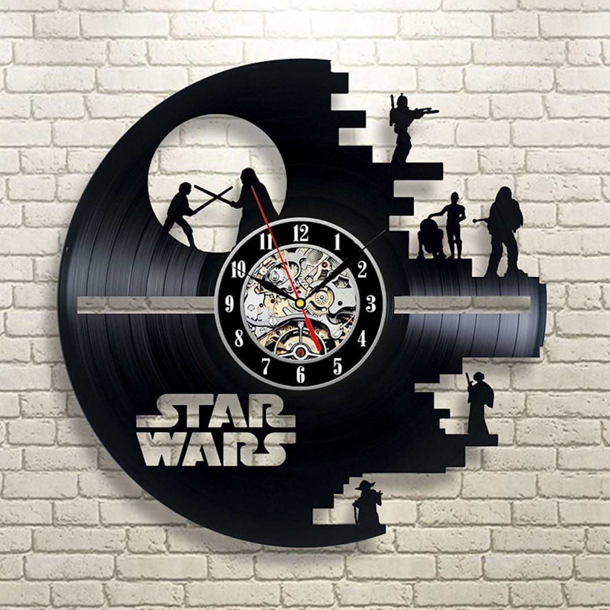 Relógio De Parede Stormtroopers Vinyl Record Anime 30cm