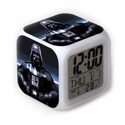 Despertador Darth Vaders Square Led Digital Com Despertador