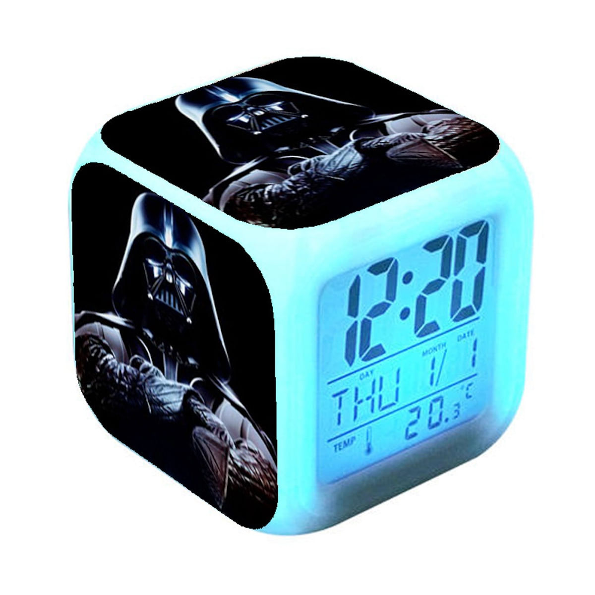 Despertador Darth Vaders Square Led Digital Com Despertador