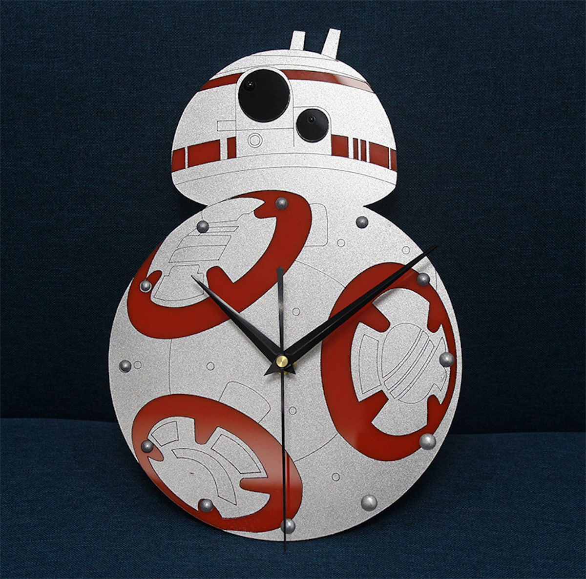 Relógio De Parede Vinyl Record Bb8 Robot Anime Black 30cm