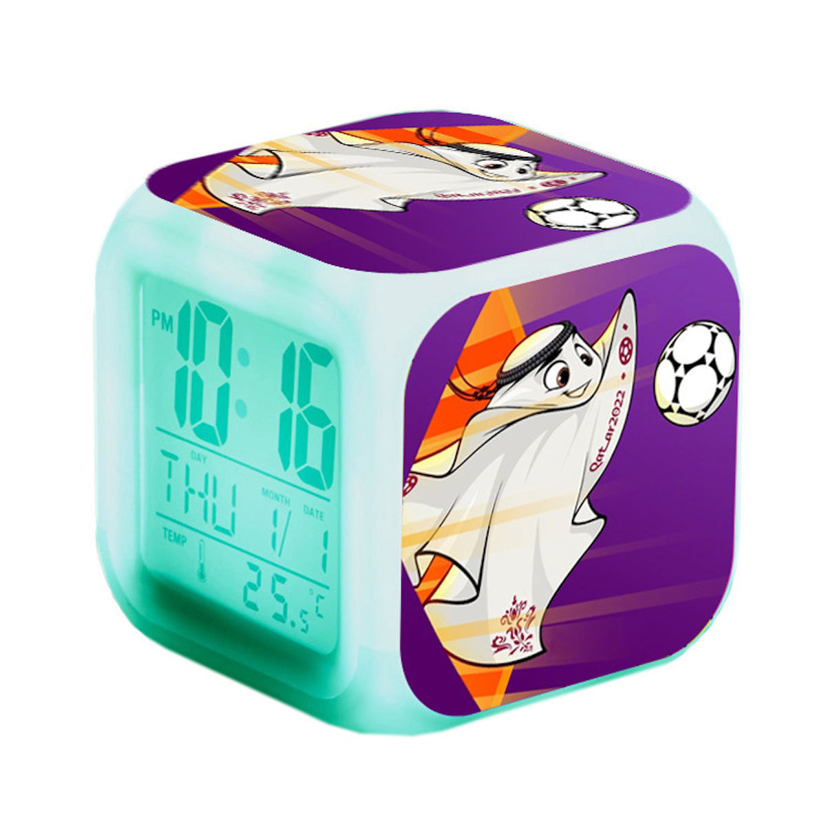 Despertador Anime Digital Da Copa Do Mundo De Futebol Do Catar
