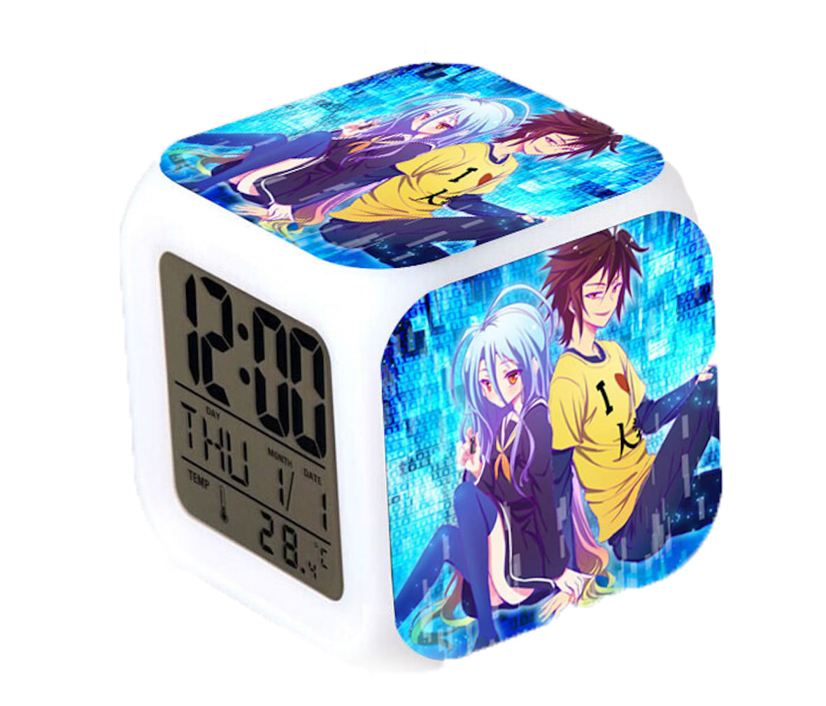 Alarm Clock Game Life 7 Cores Com Mudança De Led Com Termômetro