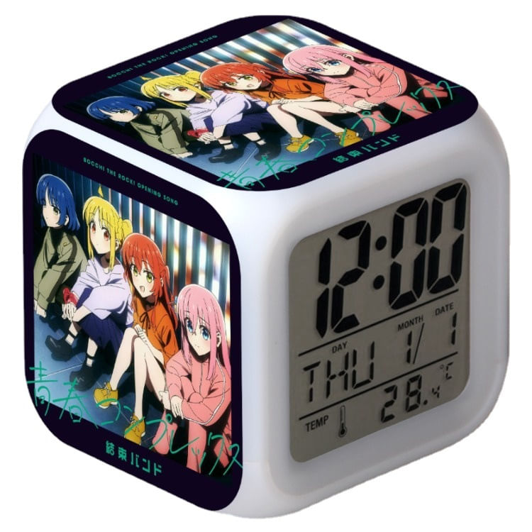 Despertador Bocchis The Rocks Square Led Digital Para Crianças