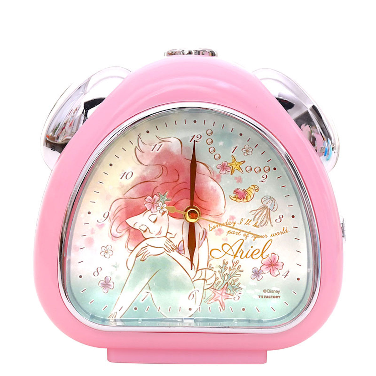 Despertador Mermaids Kids Twin Bell No Noise 13,5 X 6 X 14,5 Cm