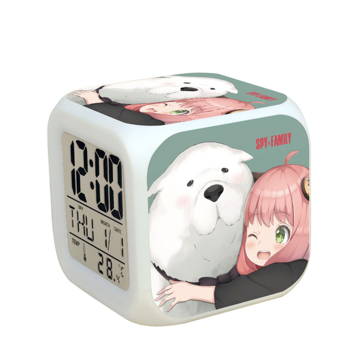 Anime Anya Forger Da Alarm Clock Spys Family Com Display Led