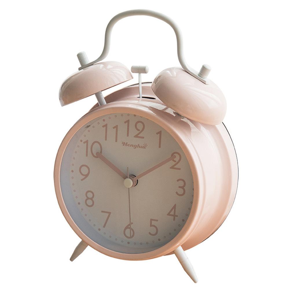 Relógio De Despertador Candycolored Dual Bell Loud Night Light