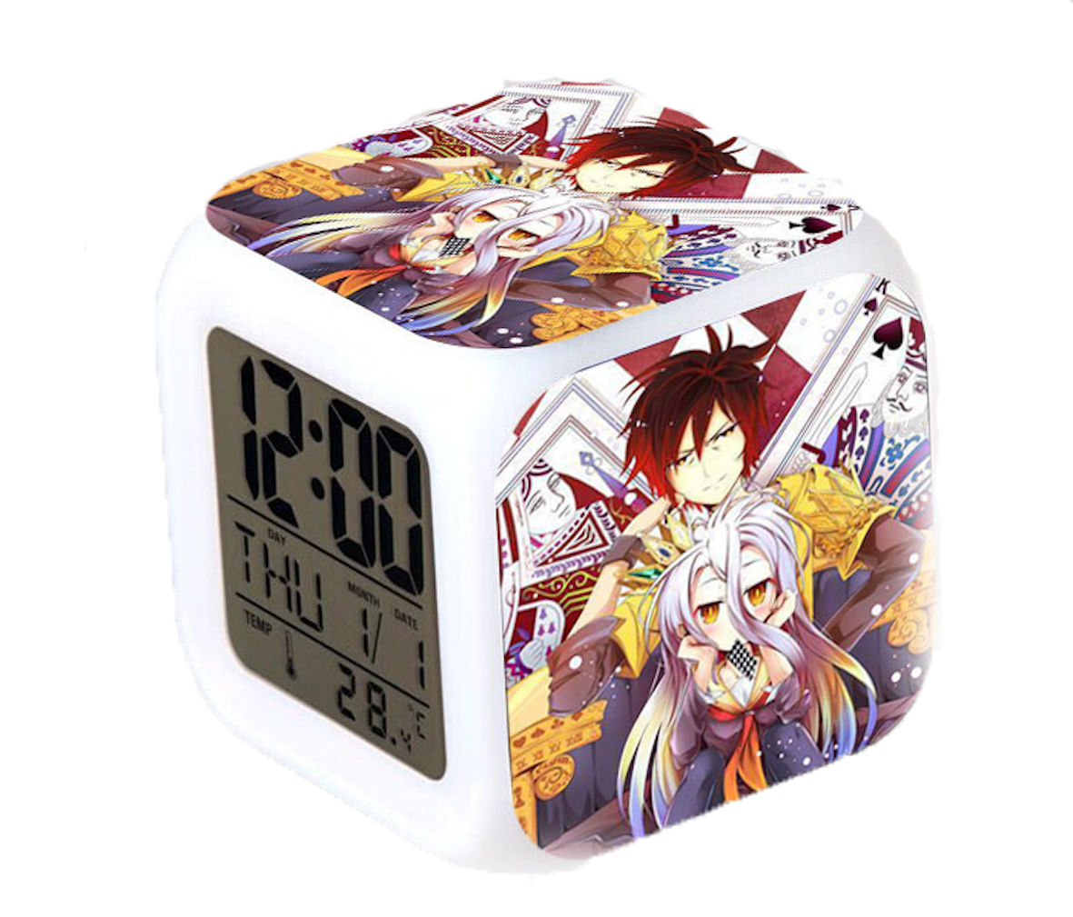 Alarm Clock Game Life 7 Cores Com Mudança De Led Com Termômetro